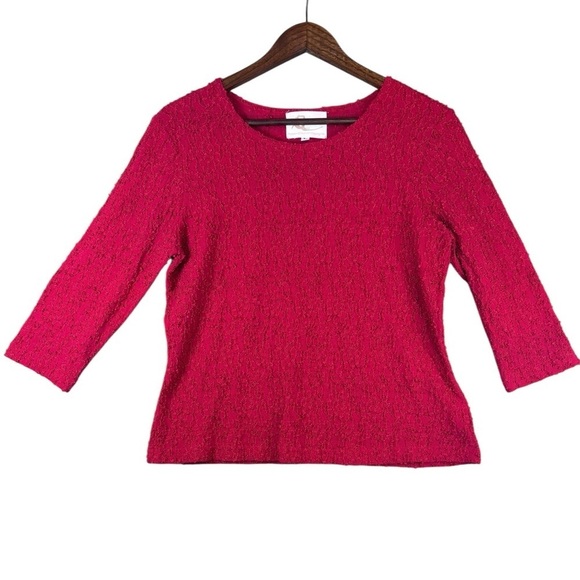 Robin Clayton Designs Tops - Vintage Robin Clayton Designs Festive Holiday Embroidered Red Shirt Woman’s L